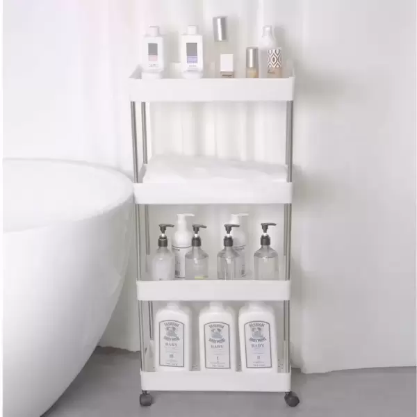 4 TIER SLIM RACK WITH WHEEL
