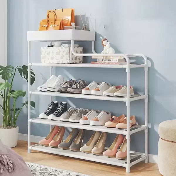 5 TIER SHOES STORAGE RACK WHITE