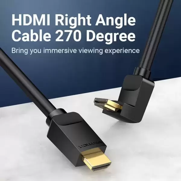 Vention HDMI Right Angle  Cable 270 Degree 2M Black