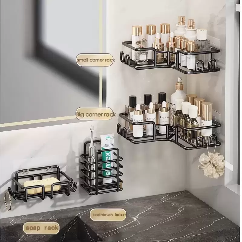 BATHROOM CORNER SHOWER RACK 4pcs set