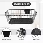 DISH DRYING RACK  BLACK 