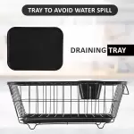 DISH DRYING RACK  BLACK 