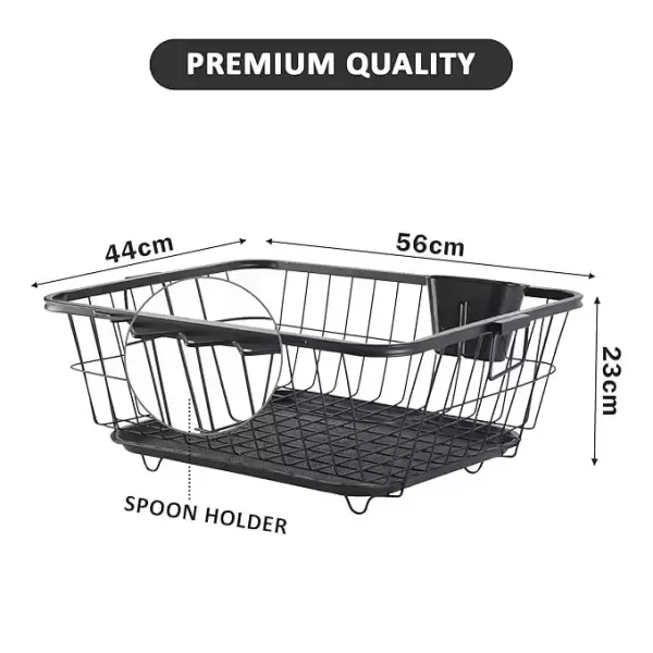 DISH DRYING RACK  BLACK 