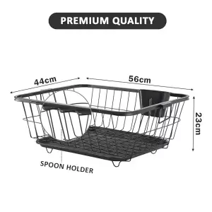 DISH DRYING RACK  BLACK 