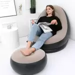 INFLATABLE SOFA GREY 110X110X85CM