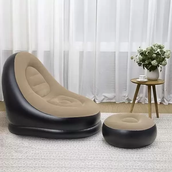 INFLATABLE SOFA WITH FOOT STOOL