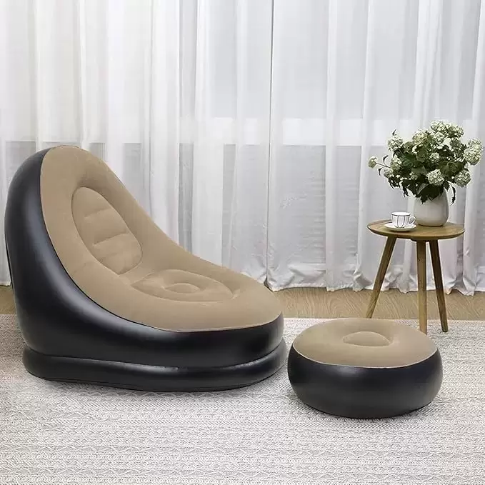 INFLATABLE SOFA WITH FOOT STOOL