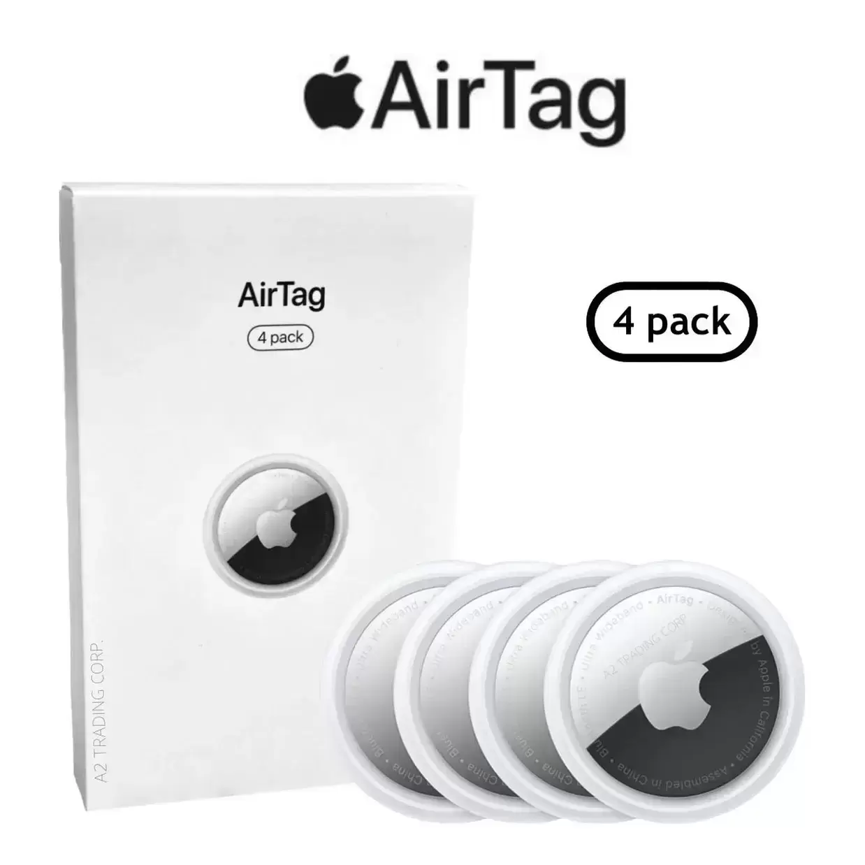APPLE AIR TAG SET OF 4   (2ND  GEN)