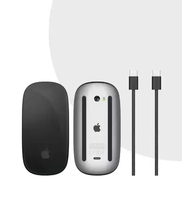 APPLE MAGIC MOUSE BLACK   (USB -C) MULTI TOUCH SURFACE