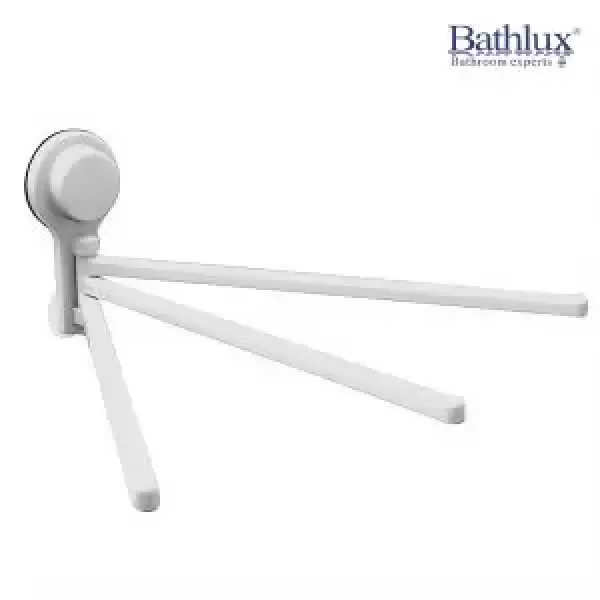 BATHLUX MULTI TOWEL HANGER WITH SUCTION CUP