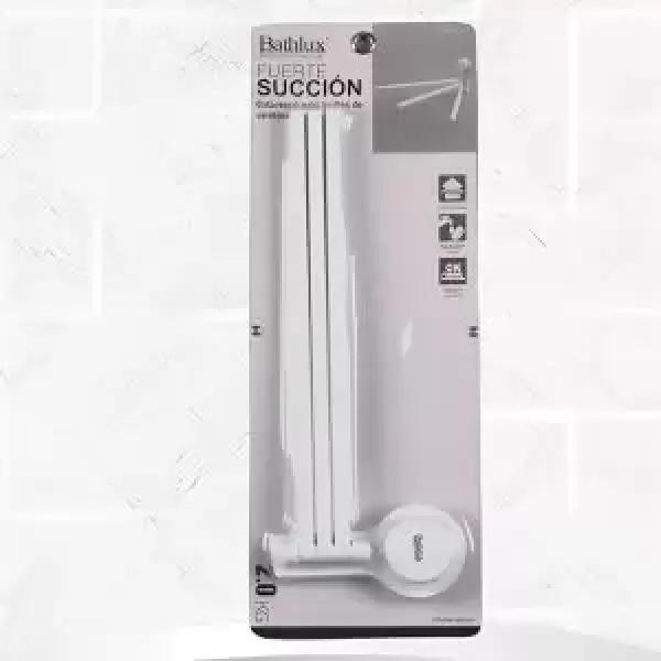 BATHLUX MULTI TOWEL HANGER WITH SUCTION CUP