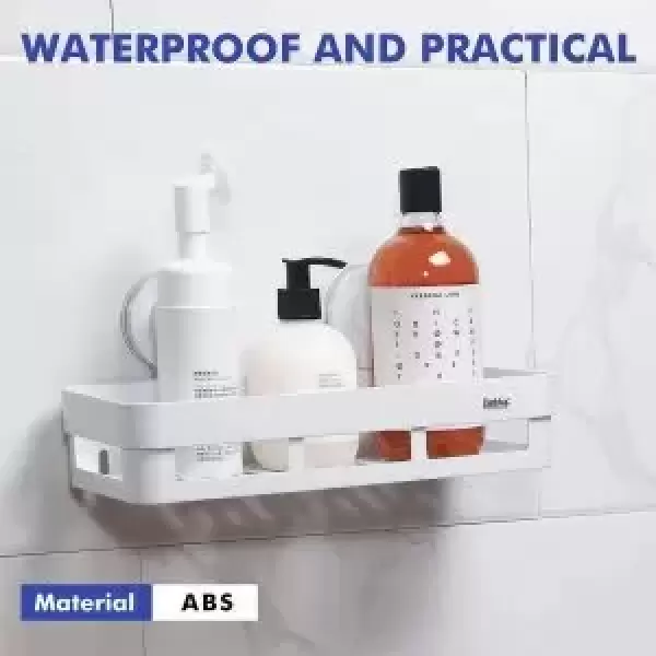 BATHLUX BATHROOM  SQUARE BATHROOM SHOWER SHELF ORGANIZER