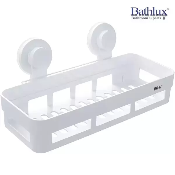 BATHLUX BATHROOM  SQUARE BATHROOM SHOWER SHELF ORGANIZER