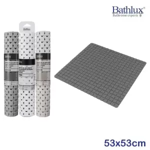 BATHLUX BATHROOM FLOOR MAT GREY 53X53