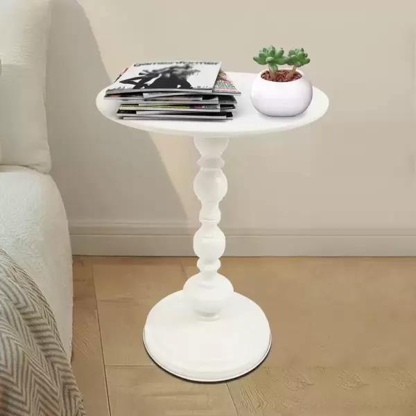 ROUND COFFEE TABLE WHITE