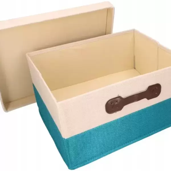 STORAGE BOX 35X28X18CM BLUE 18L