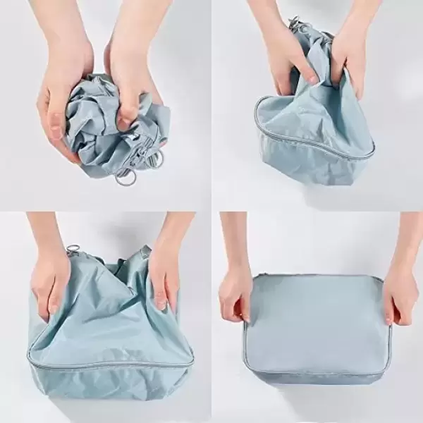 TRAVEL LAUNDRY POUCH GREY  6PCS SET