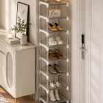 SHOES RACK 7 LAYERS WHITE 27X26X122.5CM