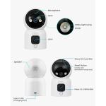 ZOSI INDOOR PT CAMERA WITH DUAL LENS 2MP+2MP - 4