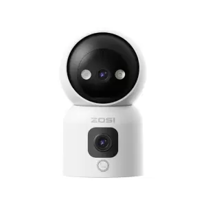 ZOSI INDOOR PT CAMERA WITH DUAL LENS 2MP+2MP