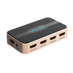 Vention 1 In 4 Out HDMI Splitter 4K@30Hz Gold Aluminum Alloy Type UK Standard - 1