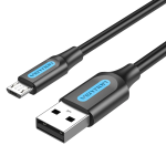Vention USB 2.0 A Male to Micro-B Male 3A Cable 1.5M Black - 1