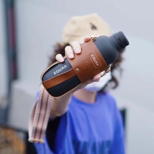 PORTABLE THERMOS  BOTTLE 650 ML MATE BLACK