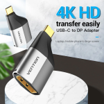 Vention Type-C to DP Adapter Gray Metal Type - 2